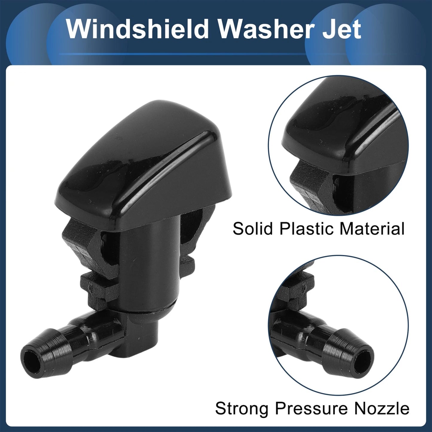 Windshield Washer Nozzle with Hose Connector for Chevrolet