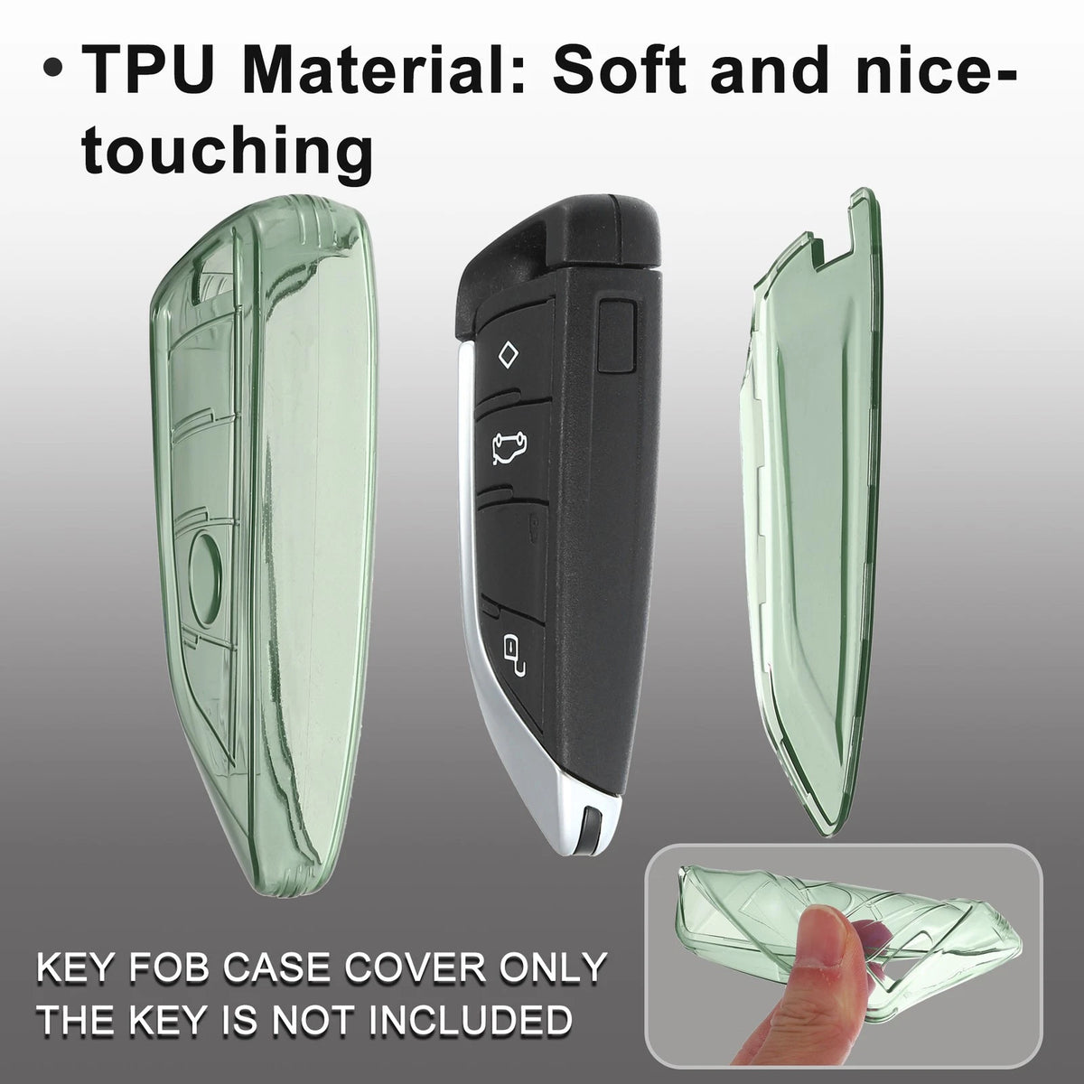 TPU Key Fob Remote Control Cover for BMW 1 2 3 5 6 Series