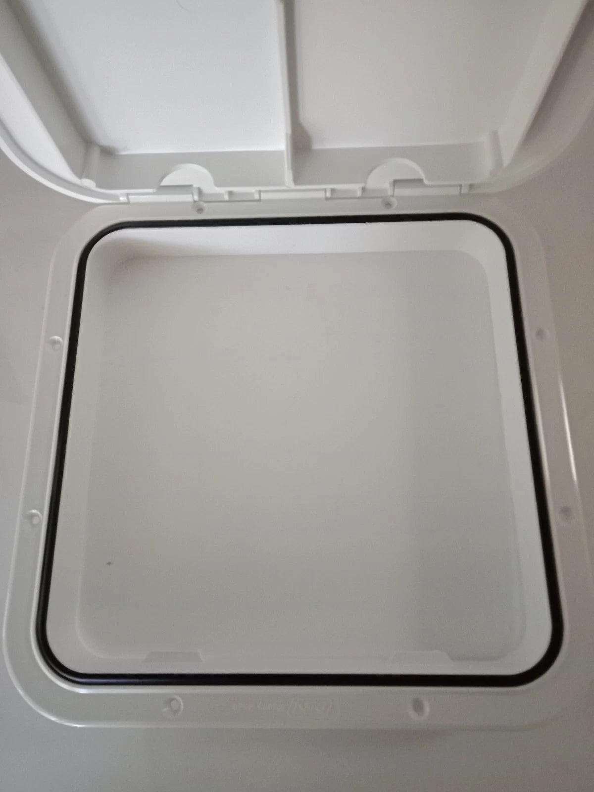 Access Hatch Caravan Boat Marine White 380x380 Deluxe Walk-On with Lock