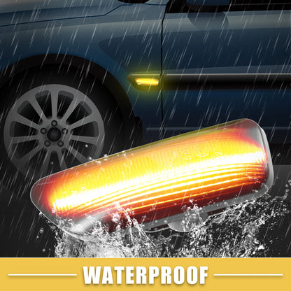 LED Side Marker Light for Volvo S60 (Amber, Black) 1 Pair