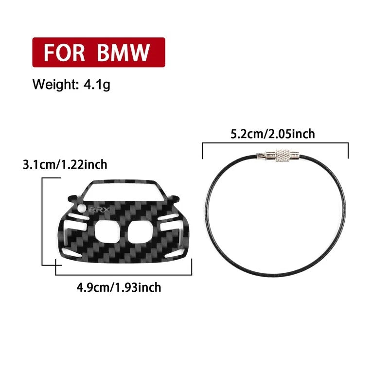 Carbon Fiber Key Ring Gift Car tuning Stylish Car Decor For BMW 7 Series 23-25