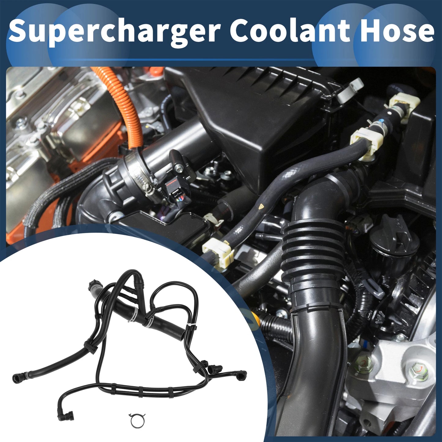 Supercharger Coolant Hose for Land Rover LR4 HSE Sport 3.0L (14-16)