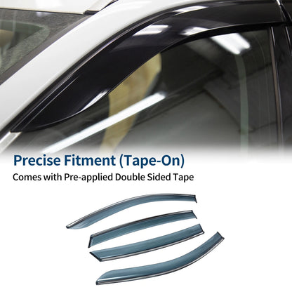 Window Deflectors for Chevrolet Malibu Side Window Vent Visors (2016-2024)