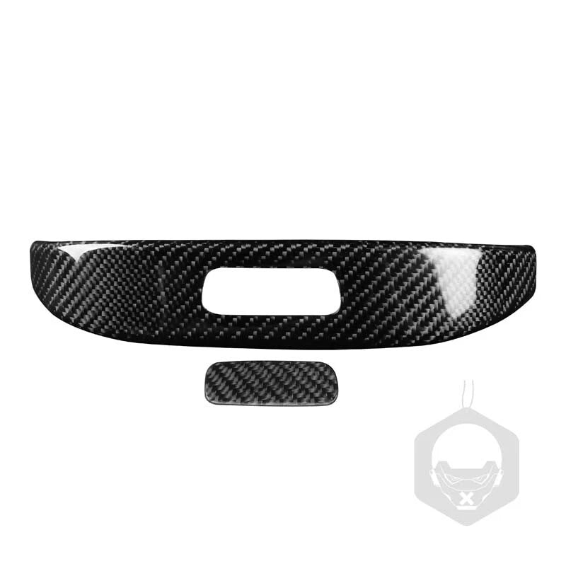 Real Carbon Fiber Armrest Box Switch Cover Trim for Benz C-Class W206 2022+