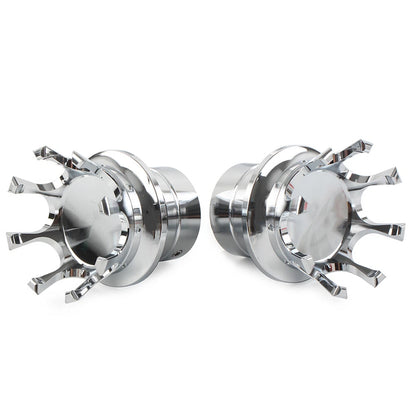 Crown Front Axle Nut Covers  For Harley Softail Sportster Road King Chrome