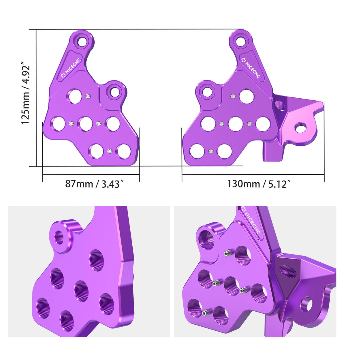 Footpeg Rest Pedals for Segway X160 X260 (2020-2023)