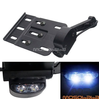 Telescopic LED Side Mount License Plate Bracket for Harley Sportster (2004-2023)