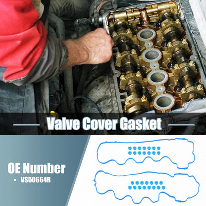 Valve Cover Gasket for Ford F-250 Super Duty 2005 Rubber Blue 1 Set