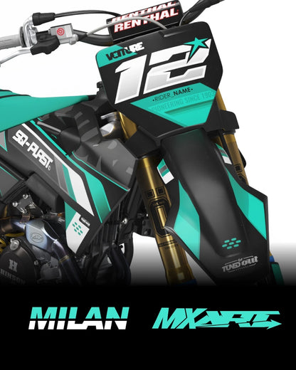 Custom Graphics Kit for Gas Gas MC 50 (2024-2026) Milan Style Stickers