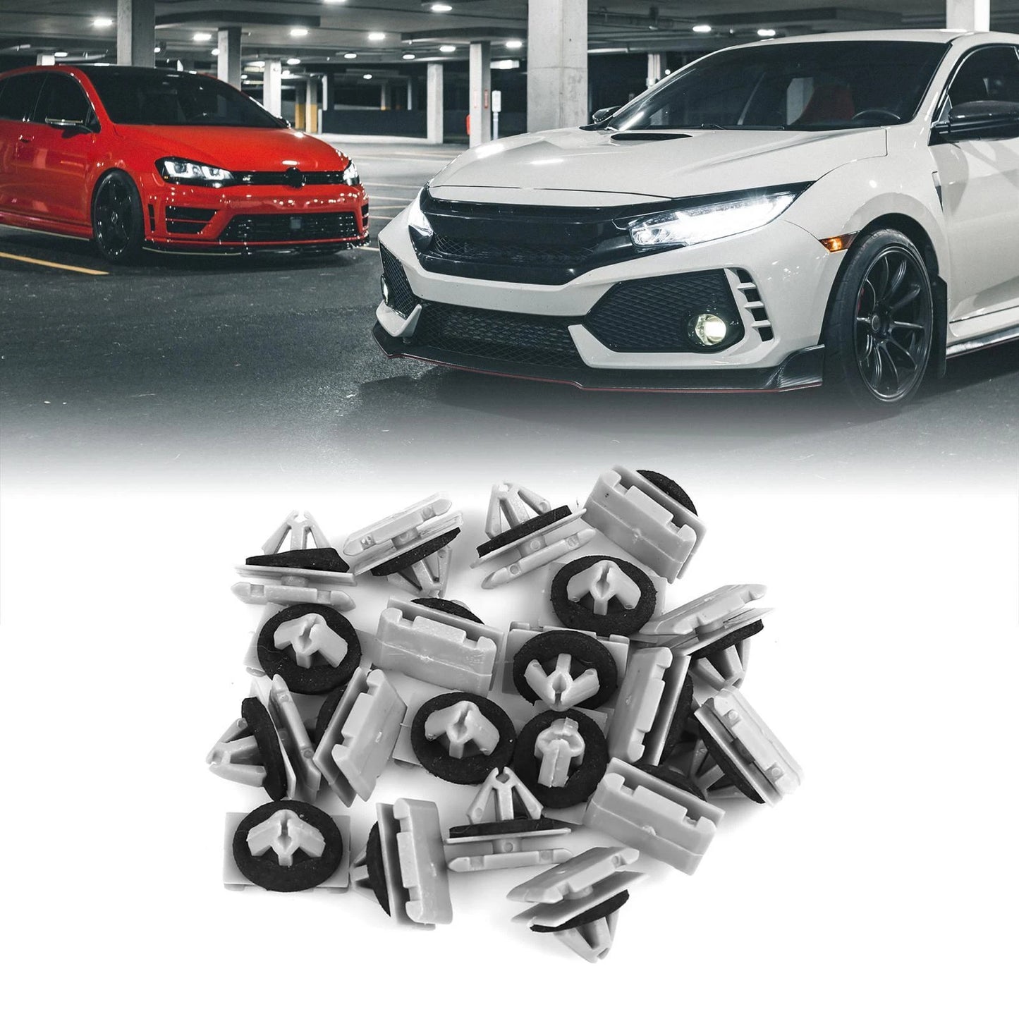 20 x Plastic Rivet Bumper Fasteners for Jeep Cherokee WK2 (2011-2023)