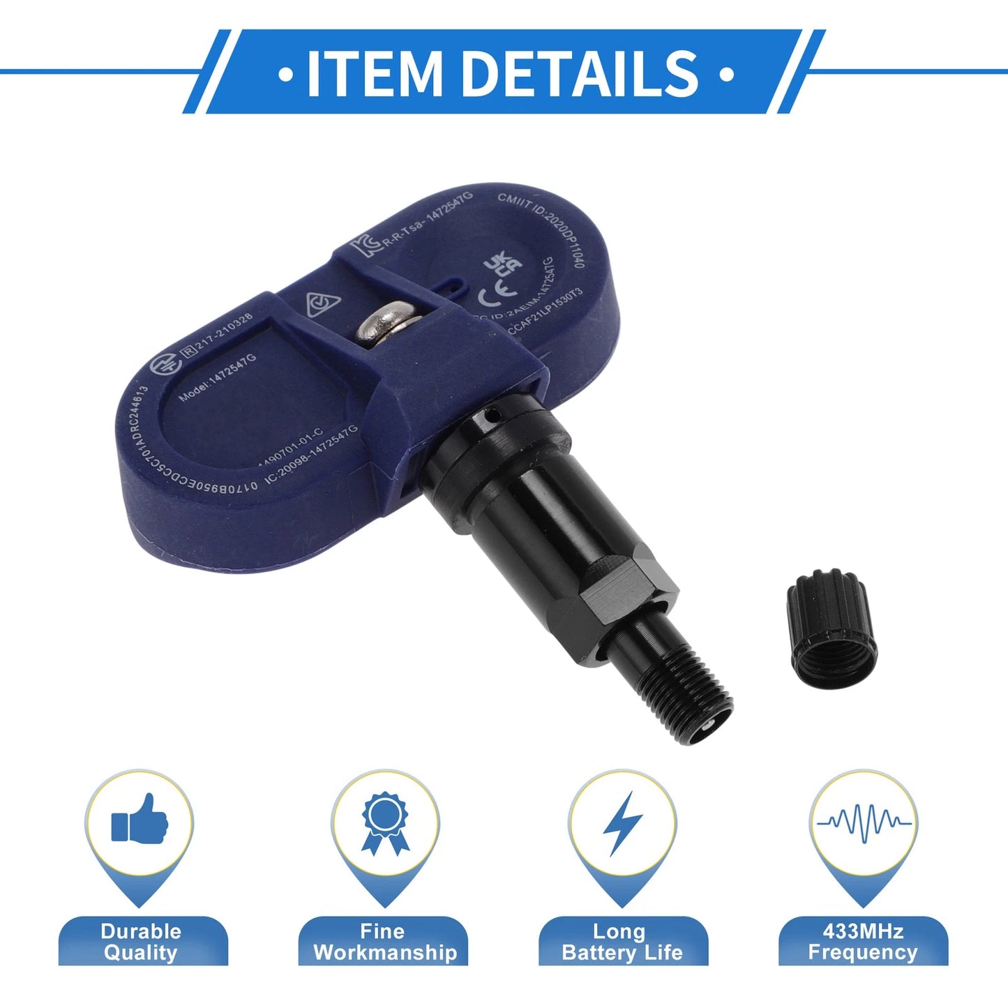 TPMS Sensor 433MHz for Tesla Model 3 (2017-2023)