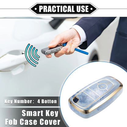 4 x Button TPU Key Fob Cover Case for Ford Explorer, Ecosport, Mustang (2015-2023)