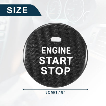 Black Engine Start Stop Button Cover for Subaru