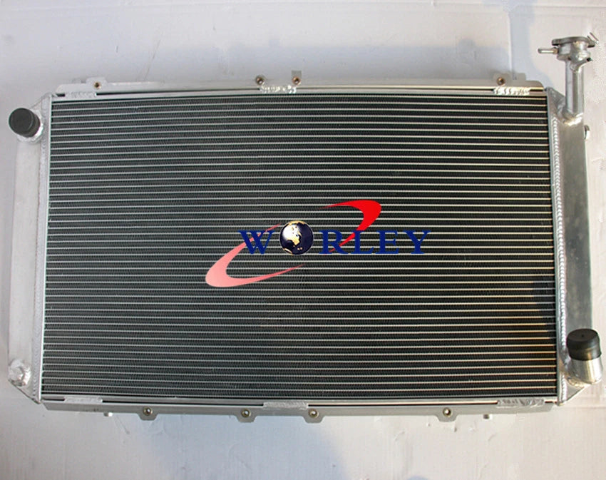 3 Row Aluminum Radiator + 2 Fans for Nissan Patrol Y60 4.2L (87-97)