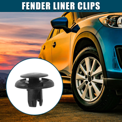 50 x Fender Liner Clips for Honda Accord (2003-2007) Black Replacement Parts