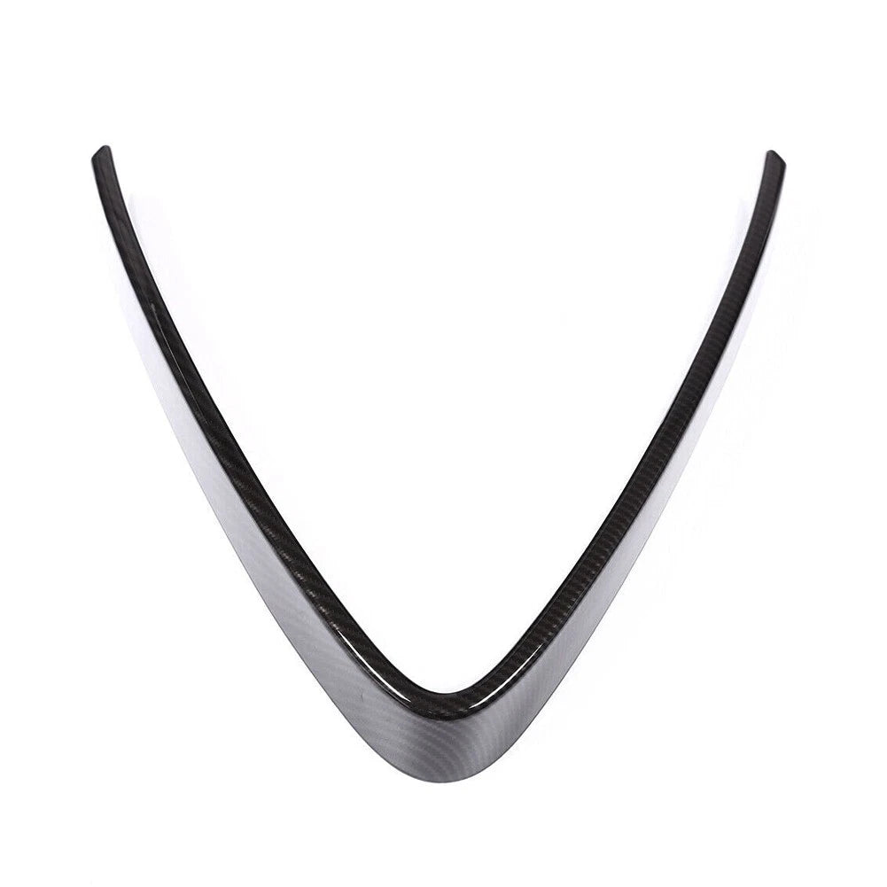 Carbon Fiber ABS Front Grille Cover & Logo Ring Trim for Alfa Romeo Stelvio (2017-2023)