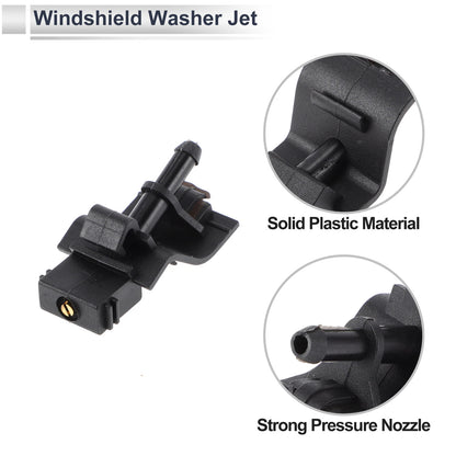 6 x Windshield Washer Nozzles & Hose Connectors for Toyota