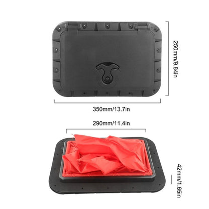 Weatherproof Marine Deck Plate Square Hatch Handle for Boat/Kayak
