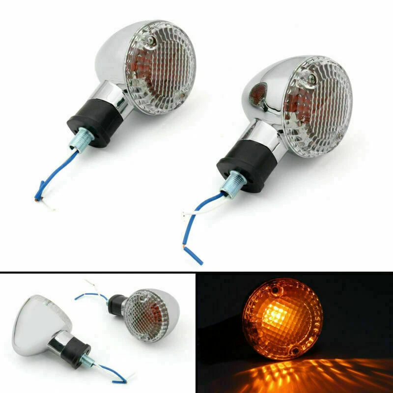 Turn Signal Bullet Lights for Kawasaki Vulcan 800, Yamaha Road Star (2000-2008)
