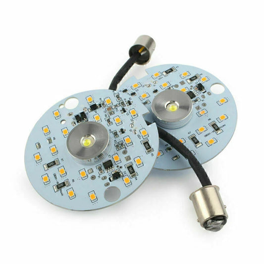 2 x 1157 LED Turn Signal Lights for Harley Davidson Touring