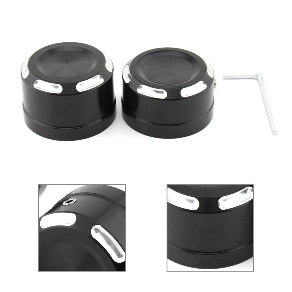 Rear Axle Bolt Nut Cap Cover for Harley Softail (2018-2023) Black/White