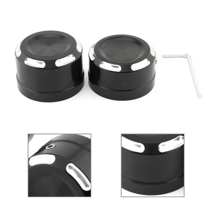 Rear Axle Bolt Nut Cap Cover for Harley Softail (2018-2023) Black/White