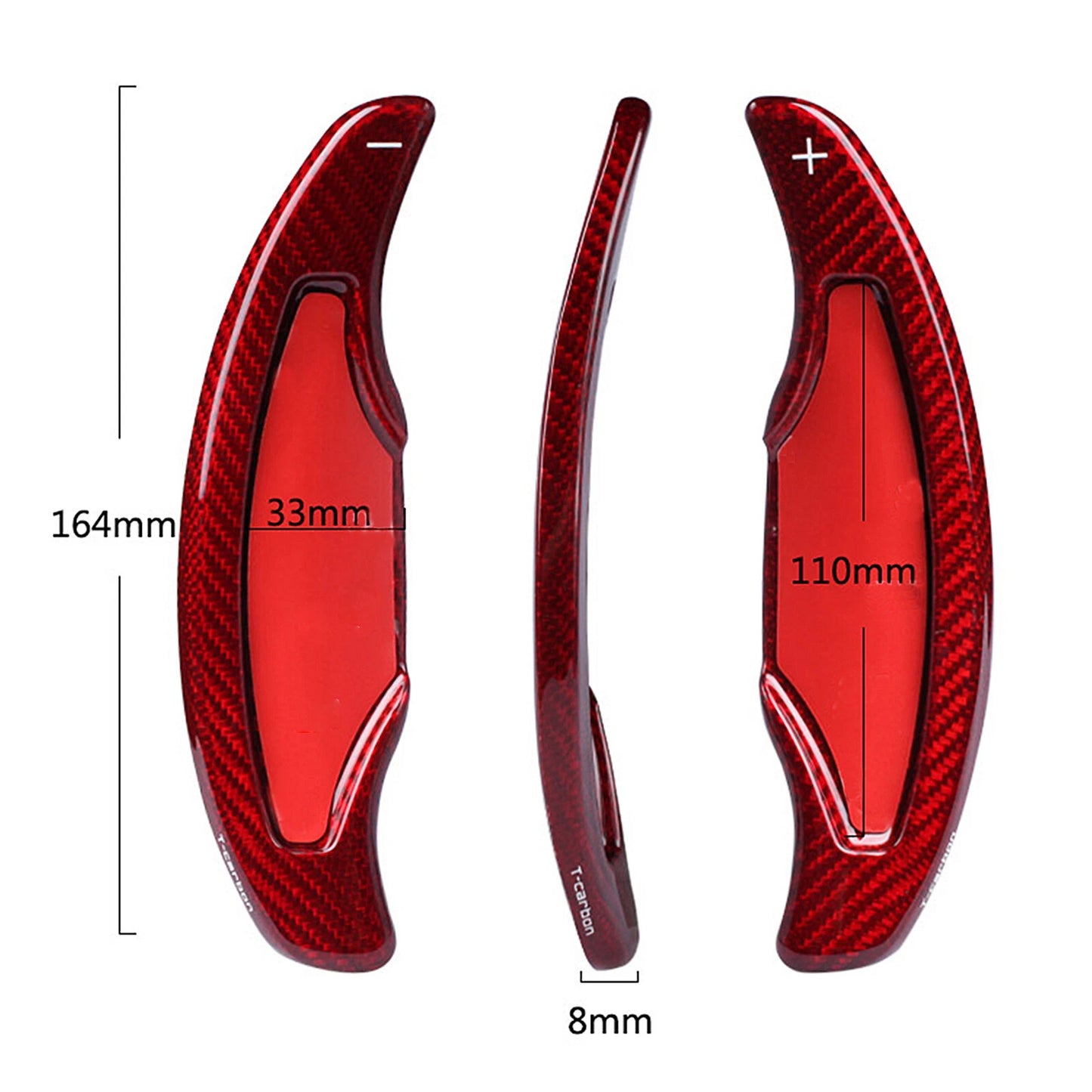 2 x Carbon Fiber Shift Paddle Extensions for Cadillac ATS ATS-L CT6 (2013-2020)