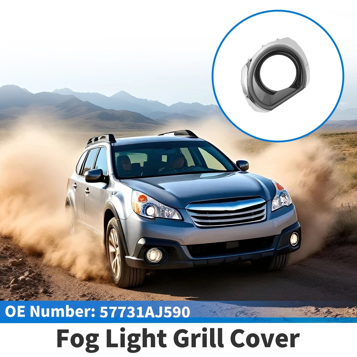 Front Right Fog Light Grill for Subaru Outback (2010-2012)
