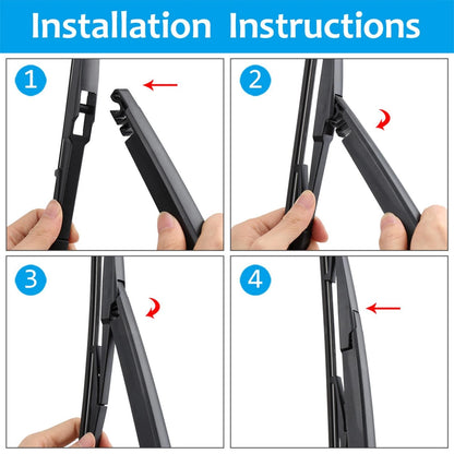 355mm 14" Rear Wiper Blade Arm Set for Toyota Corolla (2001-2006)