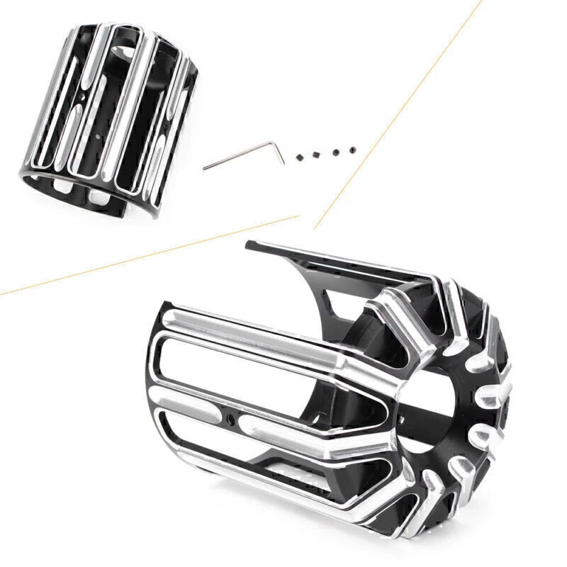 Black Aluminum Oil Filter Cover Cap Trim for Harley Twin Cam Dyna (2000-2017)