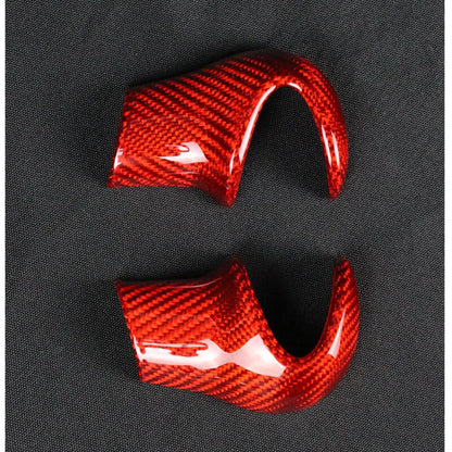 Red Carbon Fiber Gear Shift Knob Head Cover Trim fit For Mini Cooper R55 R56 R57