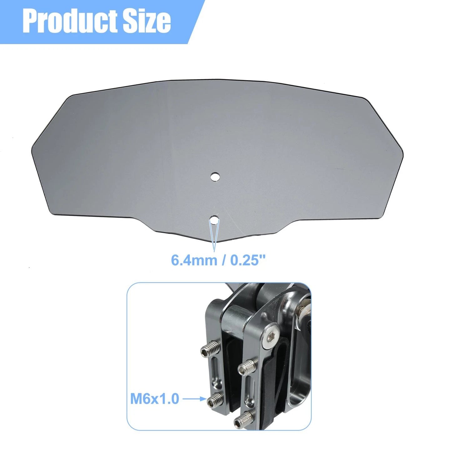 28cm Windshield Gray Lens Windshield Extension for Motorcycle