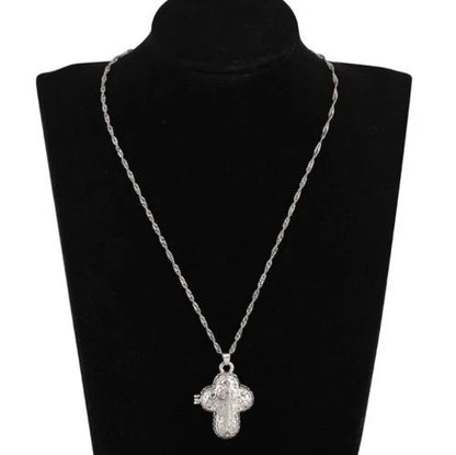 Christian Jesus Cross Catholic Crucifix Locket Pendant