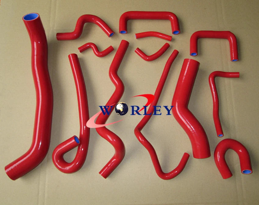 Radiator & Heater Hose Red for Nissan Skyline ECR33 GTS-25T GTS-4 (1995-1998)