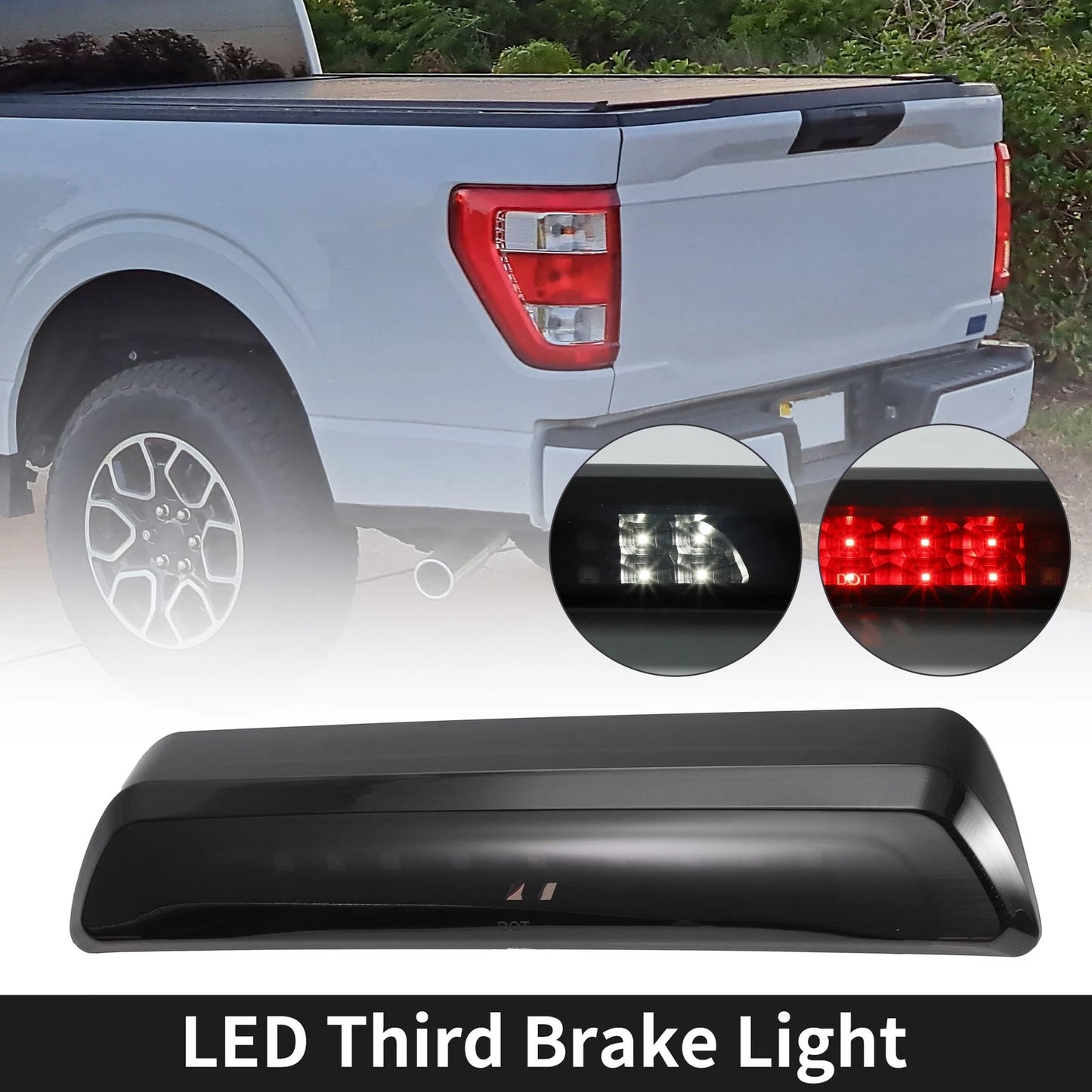 LED Third Brake Light Smoked Lens for Toyota Tundra (2007-2018)