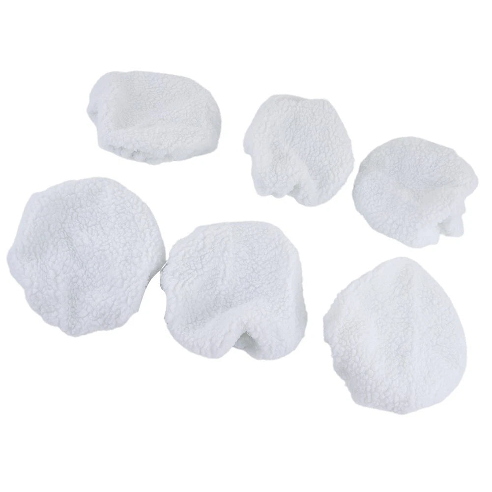 6 x 240mm Polisher Car Buffer Waxer Polishing Pads for Vehicles