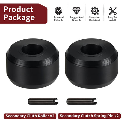 2Pcs Secondary Clutch Roller w/ Upgraded Pin for Polaris ACE 570 (2016)