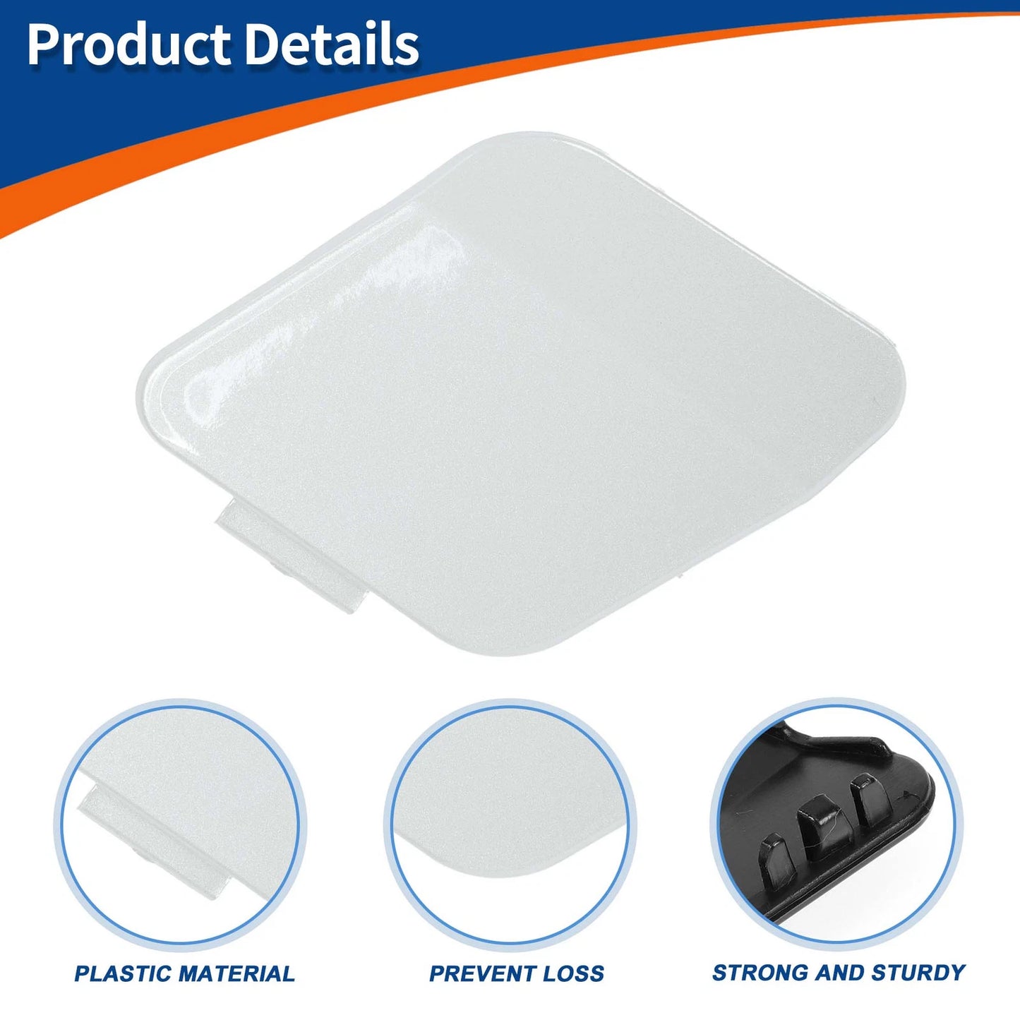 Tow Hook Cover for BMW 114i (2012-2014) Mineral White