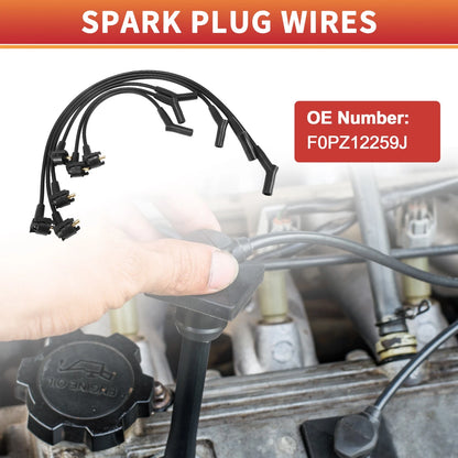6 Pcs Spark Plug Wire Ignition Coil Cables for Ford Aerostar (1990-1996)
