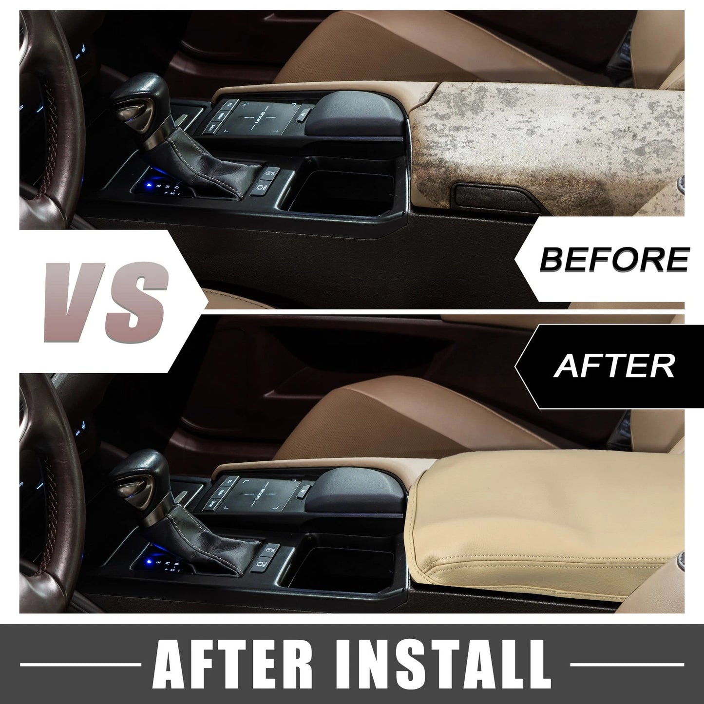 Beige Center Console Armrest Cover for Lexus ES330 ES350 (2005-2009)