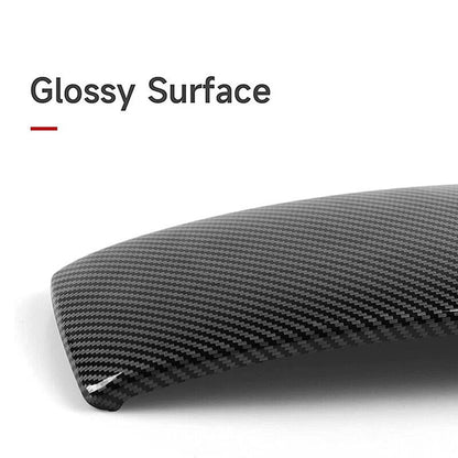 Carbon Fiber Center Console Armrest Box Cover for BMW X5 X6 (2007–2013)