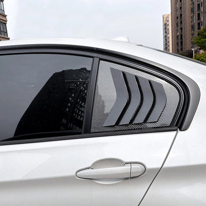 2 x Carbon Fiber Quarter Window Louvers for BMW 3-Series F30 (2013-2018)