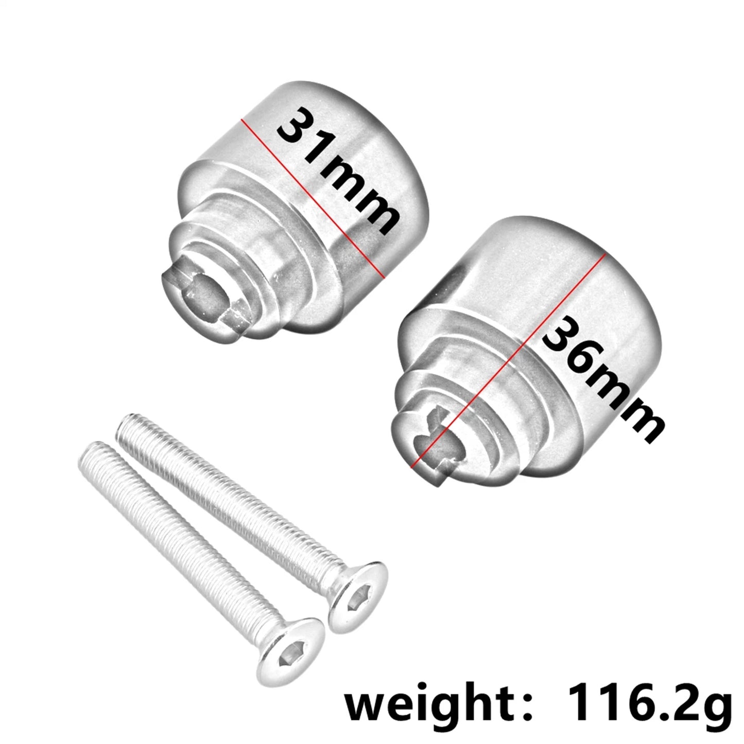 Handlebar Grips Ends Caps for Honda CBR 1000RR (2004-2008)