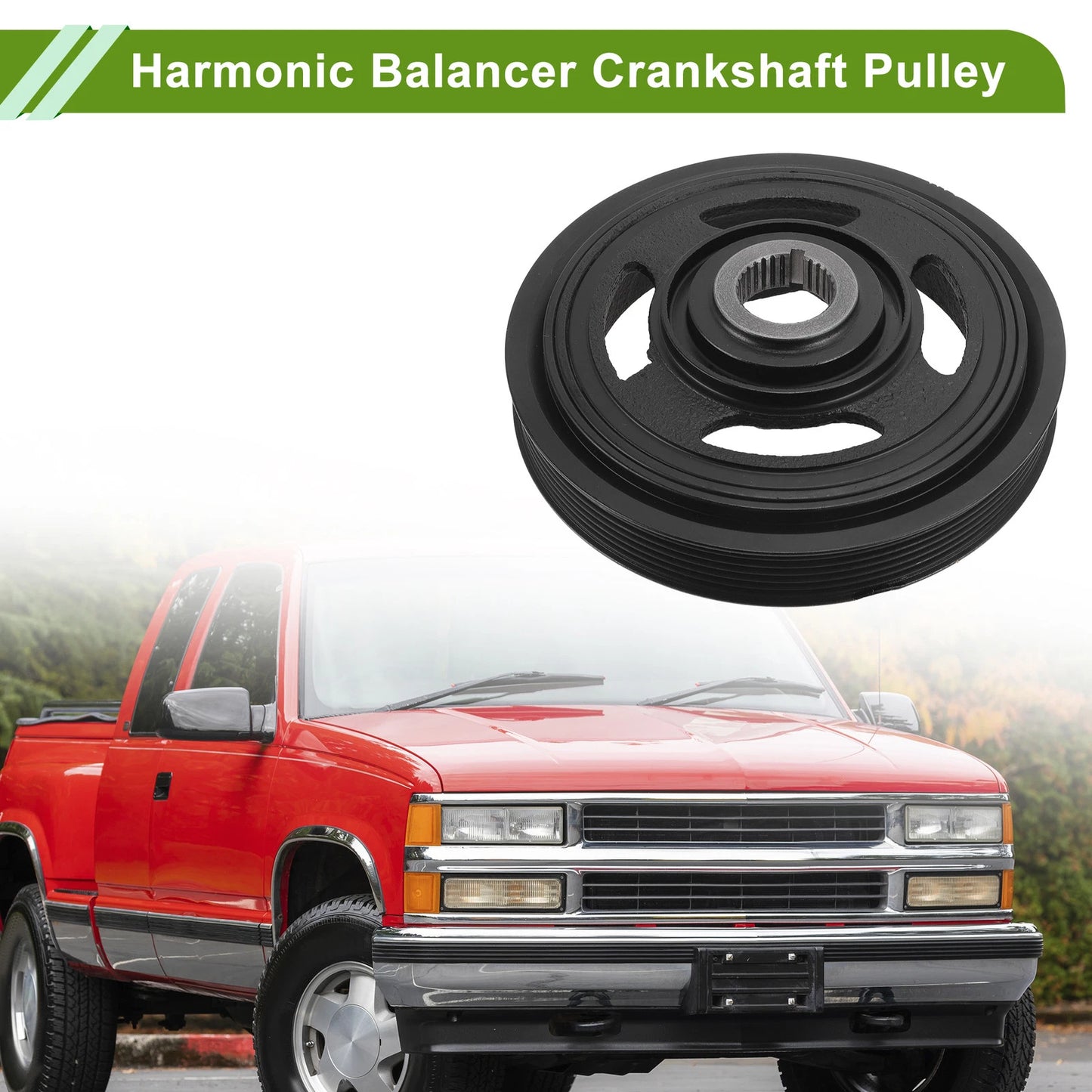 Harmonic Balancer Crankshaft Pulley for Honda Accord (2008-2012) Black