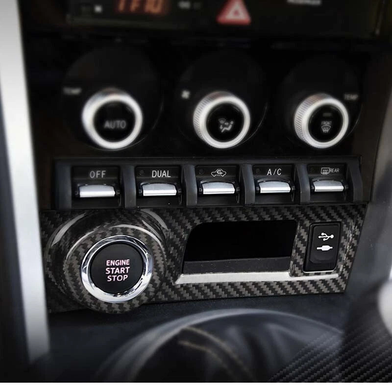 Carbon Fiber Engine Start Button Cover Trim Fits Toyota 86 Subar BRZ 2013-2018