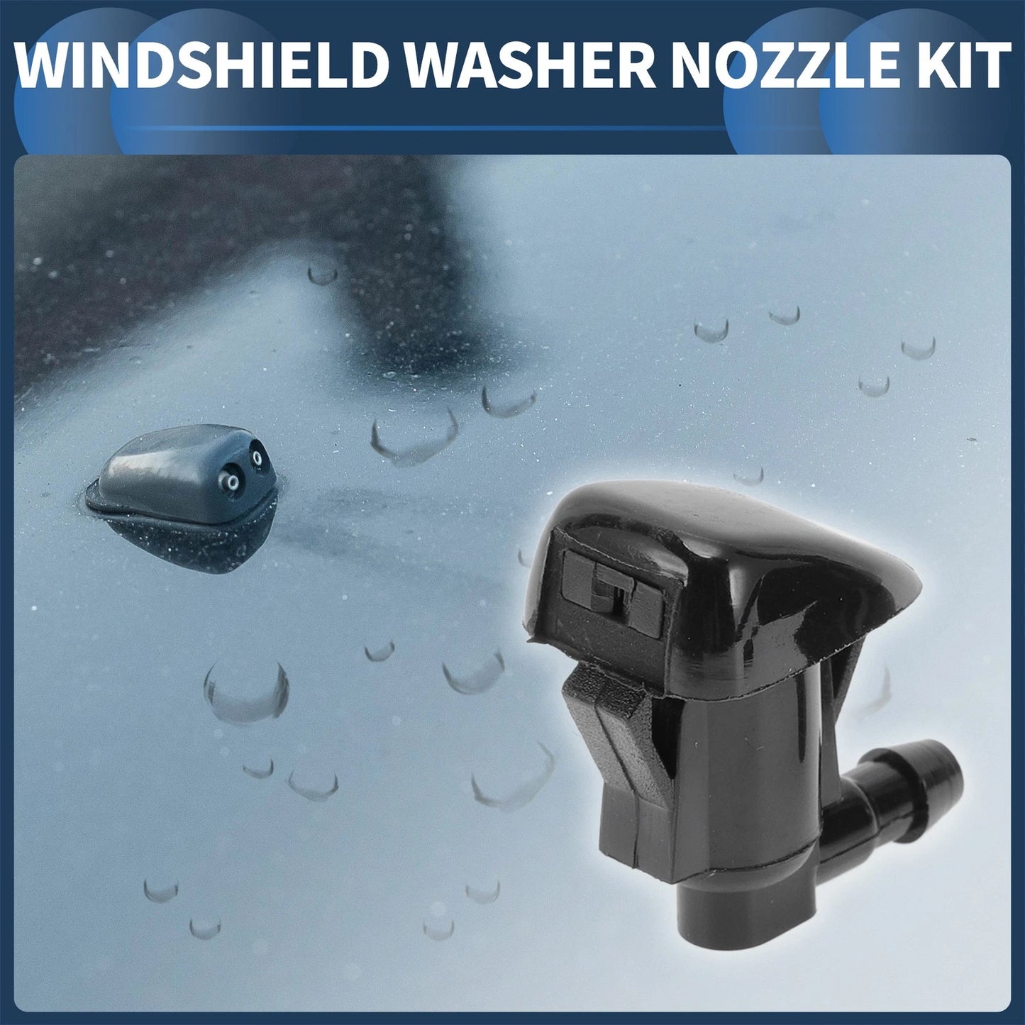 Set Front Windshield Washer Nozzles for Toyota Sienna