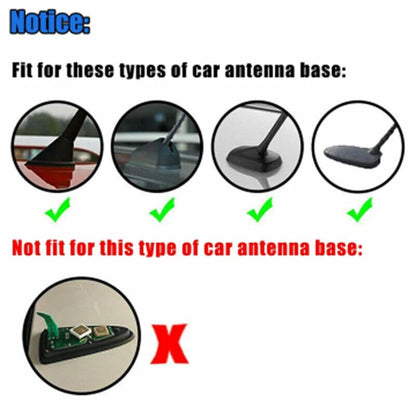 Shark Fin Roof Antenna for Universal Cars - Black FM/AM Radio Antenna