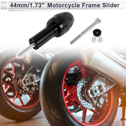 10mm Aluminum Alloy Plastic Motorcycle Slider Frame Bolt 1 x Black
