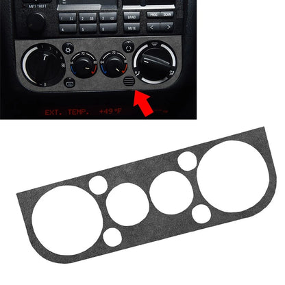 AC Climate Control Panel Cover Trim for BMW 3 Series (1991-1999) - Suede Black