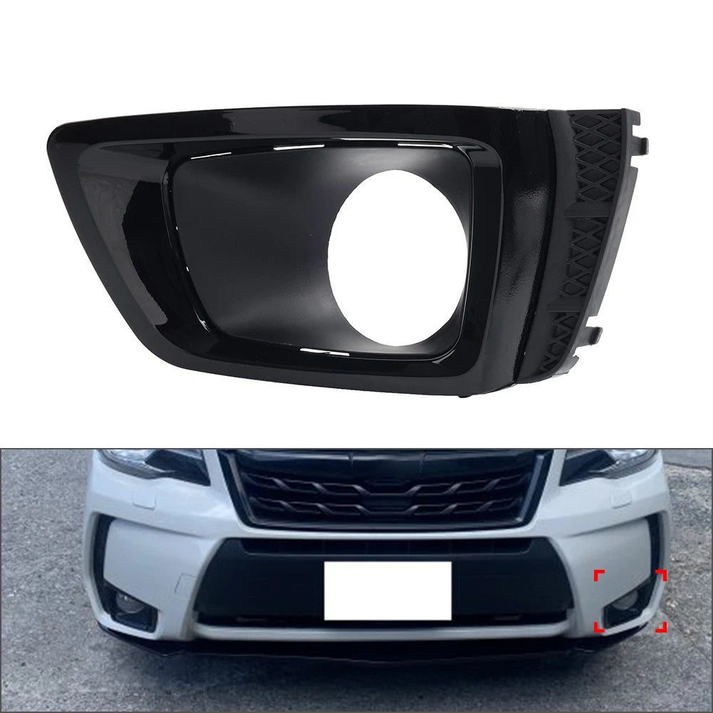 Front Bumper Fog Light Bezel Black for Subaru Forester (2014-2018)
